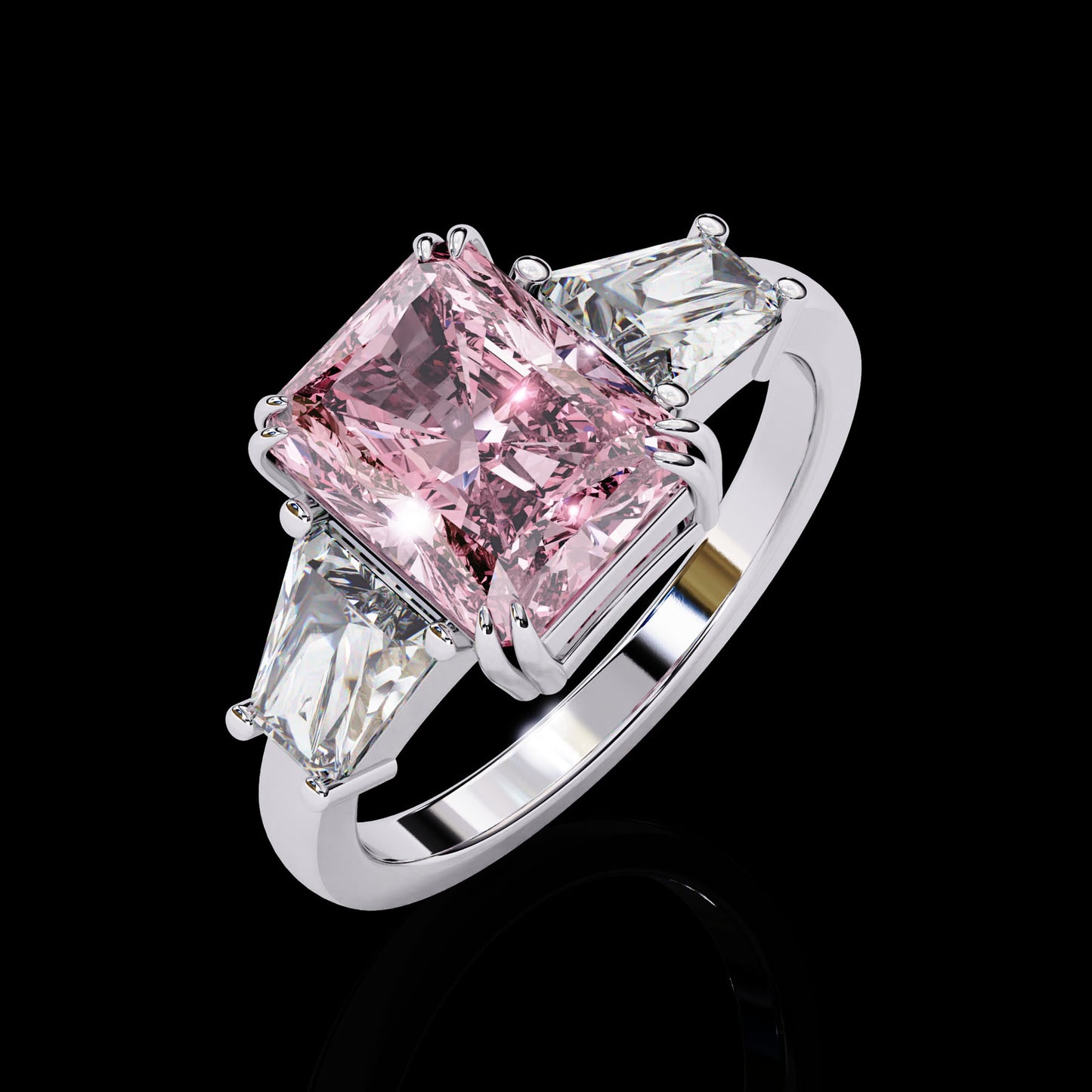 Main Stone
Color : FG
Clarity: VVS-VS
Shape: EMERALD
Carat Weight Main Stone : 2.56CT
Carat Weight Side Stone : 1.17CT
Type: Lab-Grown Diamond
SKU:MP12S
JewelMP12 Sliver