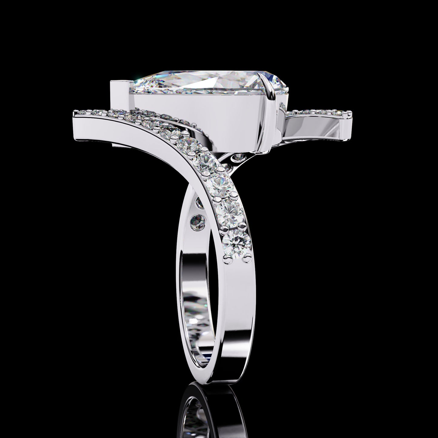 Main Stone
Color : FG
Clarity: VVS-VS
Shape: PEAR
Carat Weight Main Stone : 3.07CT
Carat Weight Side Stone : 0.437CT
Type: Lab-Grown Diamond
SKU: MP15S
JewellOcean Pear Cut Engagement Ring White Gold