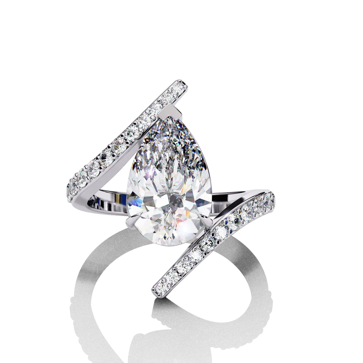 Main Stone
Color : FG
Clarity: VVS-VS
Shape: PEAR
Carat Weight Main Stone : 3.07CT
Carat Weight Side Stone : 0.437CT
Type: Lab-Grown Diamond
SKU: MP15S
JewellOcean Pear Cut Engagement Ring White Gold