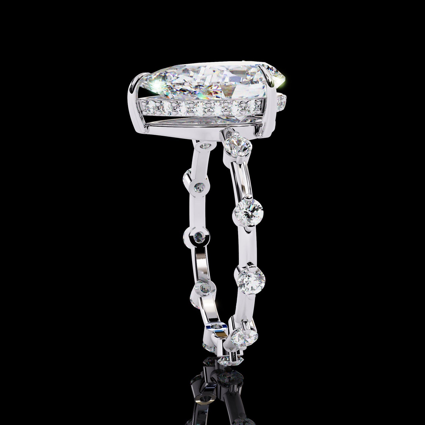 Main Stone
Color : FG
Clarity: VVS-VS
Shape: Pear
Carat Weight Main Stone : 2.96CT
Carat Weight Side Stone : 0.55CT
Type: Lab-Grown Diamond
Sku:- MP1S
JewelleMP1 Sliver