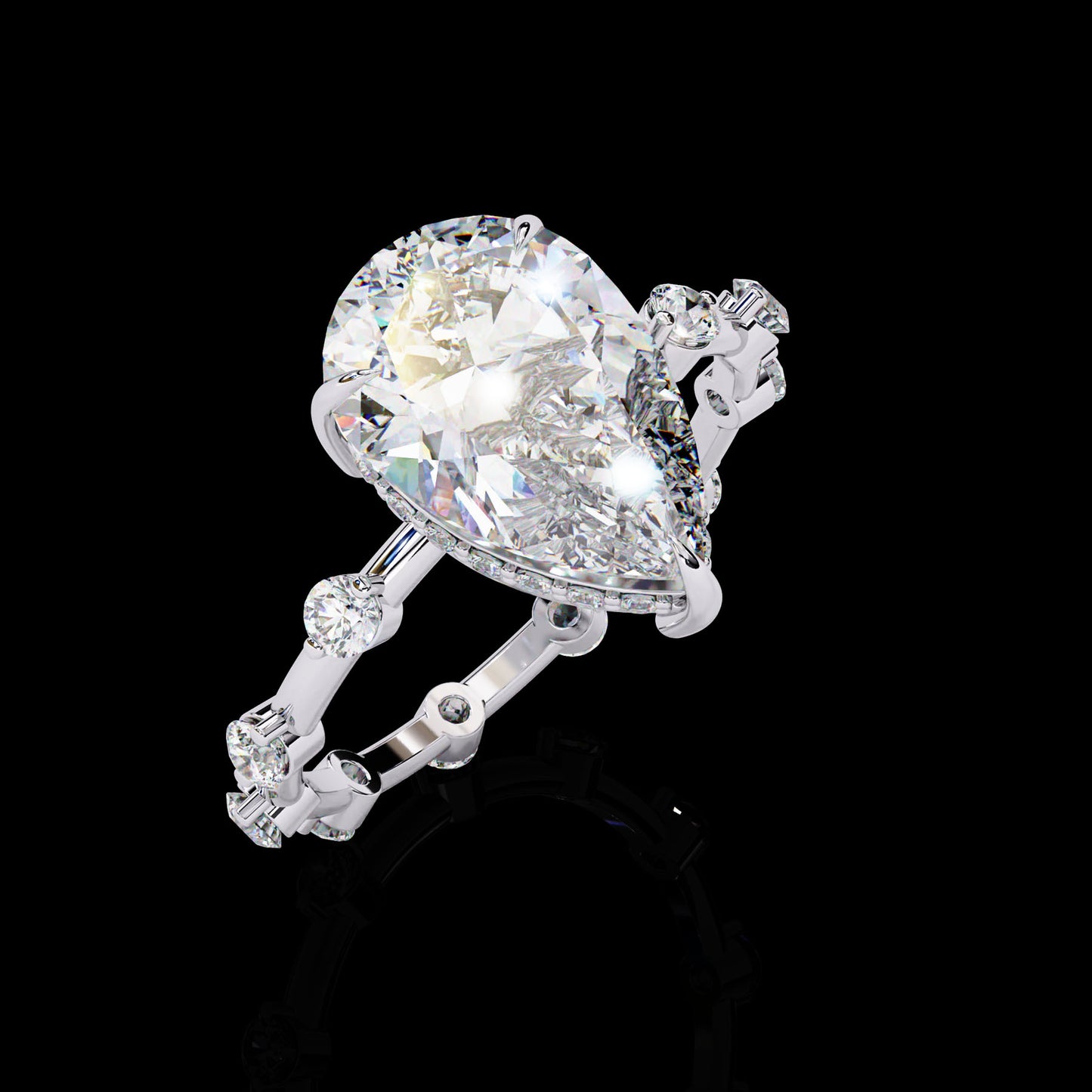 Main Stone
Color : FG
Clarity: VVS-VS
Shape: Pear
Carat Weight Main Stone : 2.96CT
Carat Weight Side Stone : 0.55CT
Type: Lab-Grown Diamond
Sku:- MP1S
JewelleMP1 Sliver