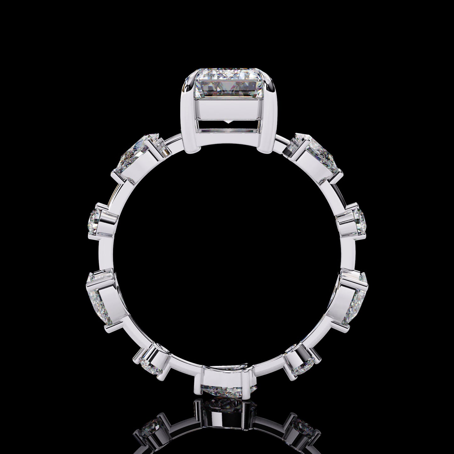 Main Stone
Color : FG
Clarity: VVS-VS
Shape: RADIANT
Carat Weight Main Stone : 2.80CT
Carat Weight Side Stone : 0.92CT
Type: Lab-Grown Diamond
SKU;MP3S
JewellMP3 Silver