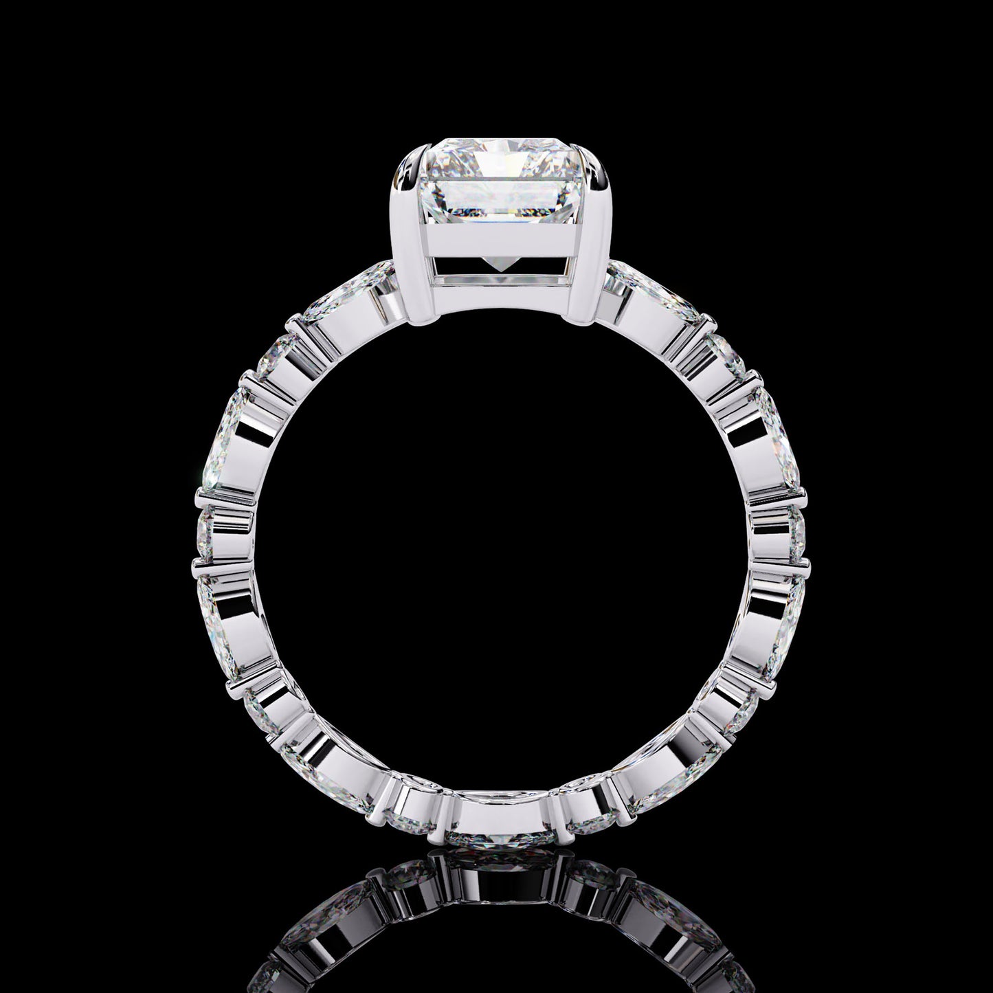 Main Stone
Color : FG
Clarity: VVS-VS
Shape: REDIANT
Carat Weight Main Stone : 2.80CT
Carat Weight Side Stone : .084CT
Type: Lab-Grown Diamond
SKU:MP6S
JewellBright Star White Gold