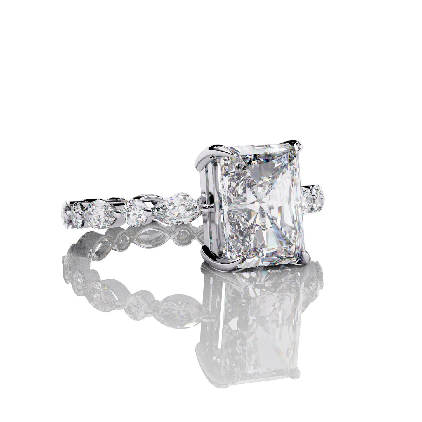 Main Stone
Color : FG
Clarity: VVS-VS
Shape: REDIANT
Carat Weight Main Stone : 2.80CT
Carat Weight Side Stone : .084CT
Type: Lab-Grown Diamond
SKU:MP6S
JewellBright Star White Gold