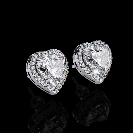 Main Stone
Color : FG
Clarity: VVS-VS
Shape: Round Brilliant
Carat Weight: 2.99 CT
Type: Lab-Grown Diamond
SKU: ERS4
Jewellery Details
Metal Purity: Solid GoHeart Cut Halo Stud Earring White Gold