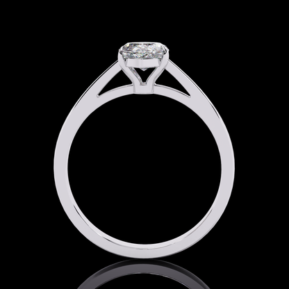 0.86CT Marquise Cut Solitaire Engagement Ring White Gold