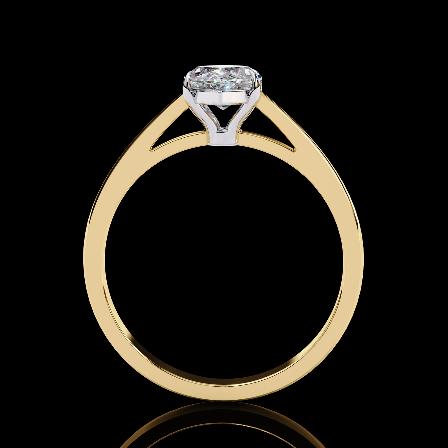 0.86CT Marquise Cut Solitaire Engagement Ring GOLD