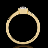 0.58 Carat Pear Cut LAB Diamond Solitaire Engagement Ring GOLD
