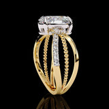 Unique Womne's Pavé Oval Lab Diamond For Wedding Love Proposal