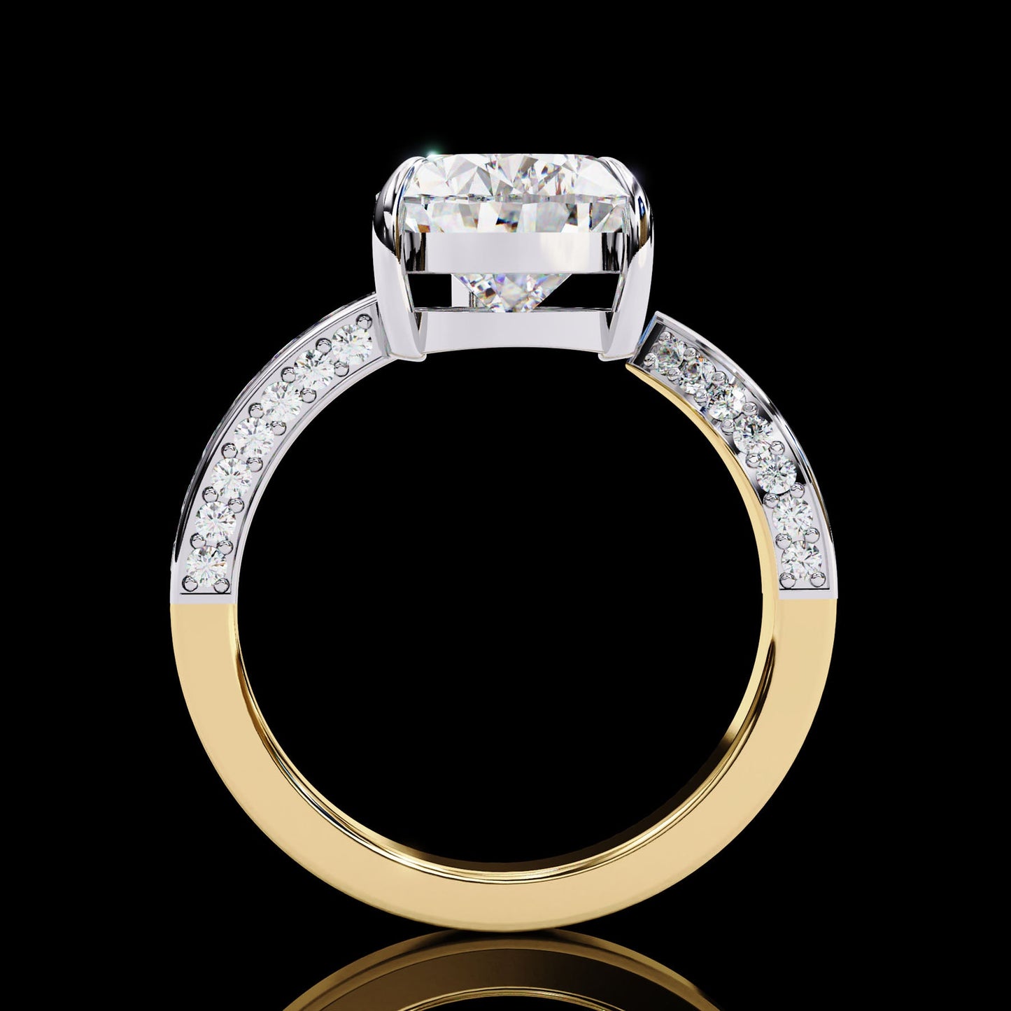 Exquisite Luxury of Elegance with 3 ct Pear-Cut Diamond Ring