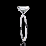 3.03 Carat Radiant Cut LAB Diamond Solitaire Engagement Ring White Gold