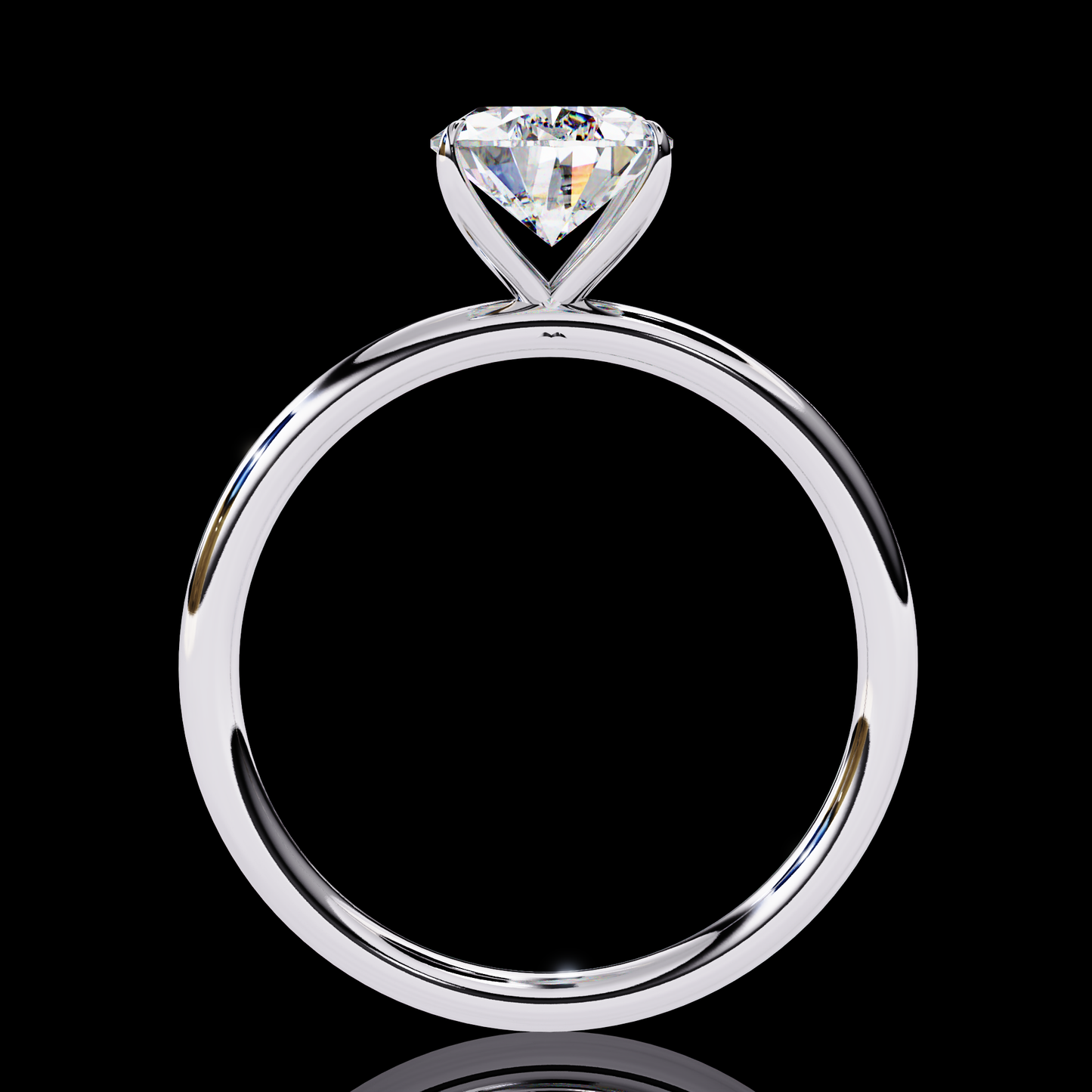 1.20 Carat Pear Cut LAB Diamond Solitaire Engagement Ring White Gold