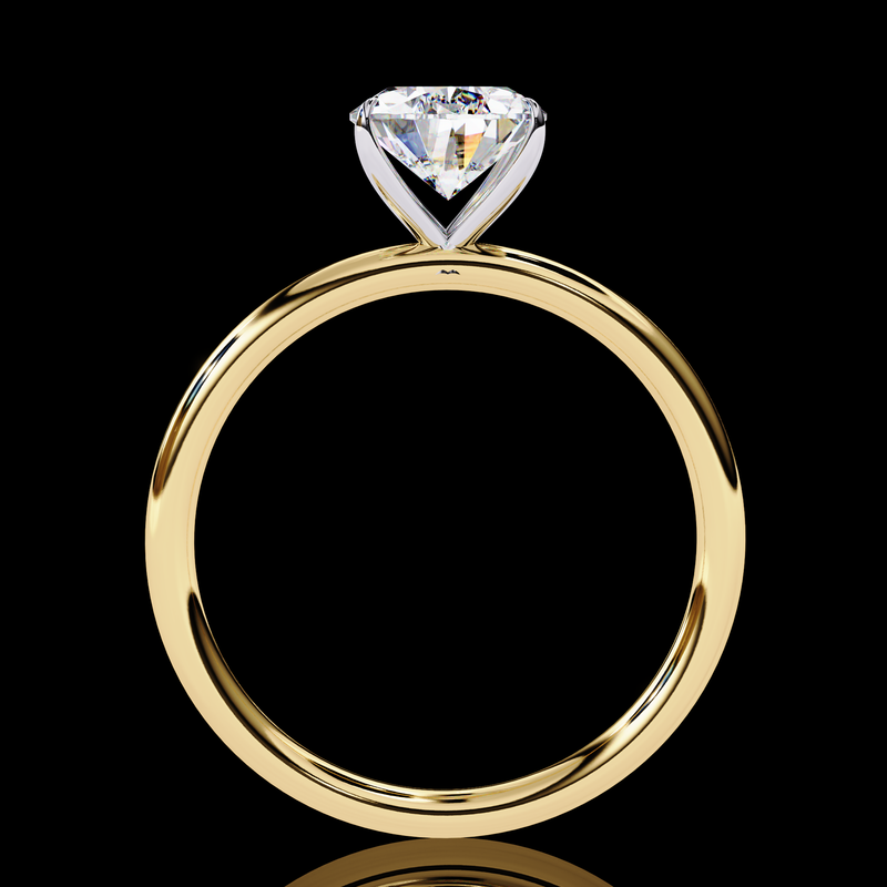 1.20 Carat Pear Cut LAB Diamond Solitaire Engagement Ring GOLD