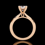 Eternal Ember Round Cut LAB Diamond Solitaire Engagement Ring ROSE GOLD