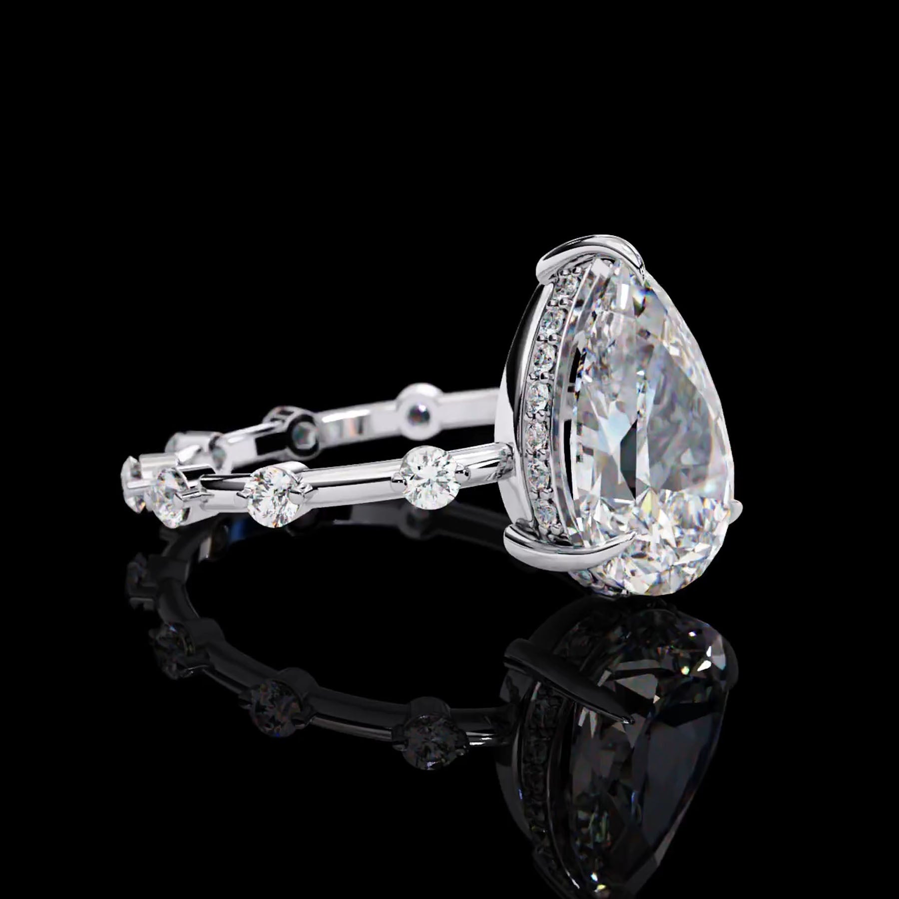 Main Stone

Color : FG
Clarity: VVS-VS

Shape: Pear

Carat Weight Main Stone : 2.96CT

Carat Weight Side Stone : 0.55CT

Type: Lab-Grown Diamond

Sku:- MP1S

JewelleMP1 Sliver