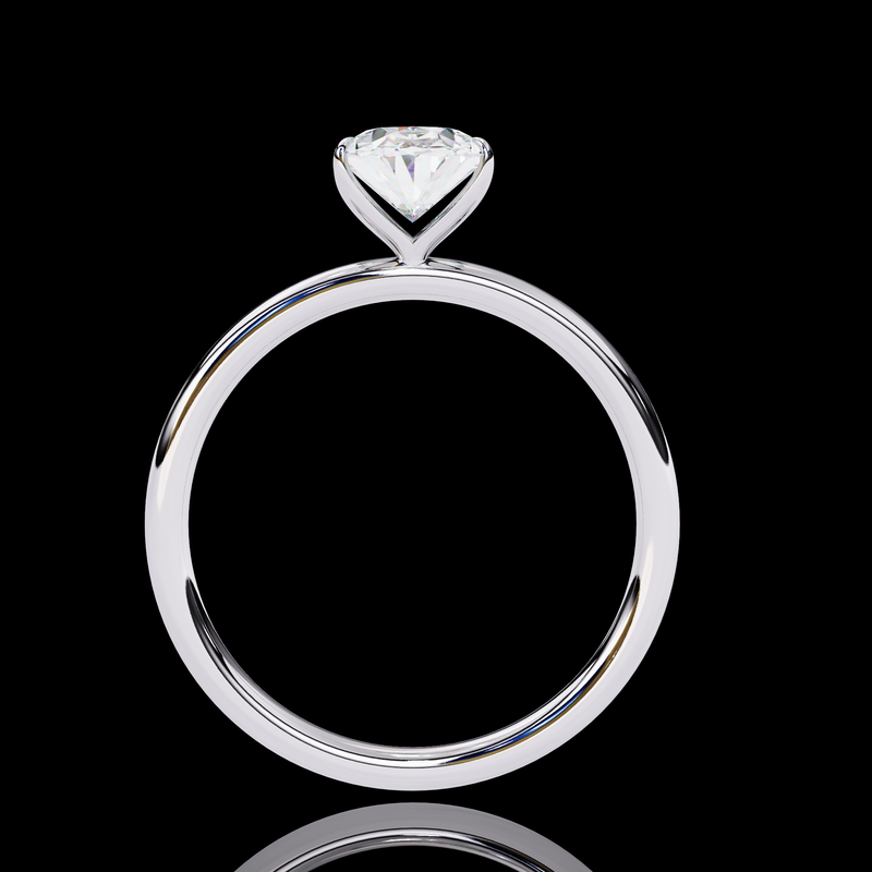 1.20 Carat Oval Cut LAB Diamond Solitaire Engagement Ring White Gold