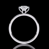1.09 Carat Oval Cut LAB Diamond Solitaire Engagement Ring White Gold