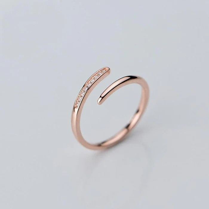 Open Shape Rose Gold Ring