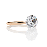 1.57 Carat Round Cut LAB Diamond Solitaire Engagement Ring ROSE GOLD