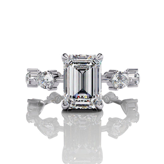 Main Stone
Color : FG
Clarity: VVS-VS
Shape: RADIANT
Carat Weight Main Stone : 2.80CT
Carat Weight Side Stone : 0.92CT
Type: Lab-Grown Diamond
SKU;MP3S
JewellMP3 Silver