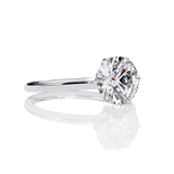 1.57 Carat Round Cut LAB Diamond Solitaire Engagement Ring White Gold