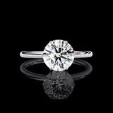 1.57 Carat Round Cut LAB Diamond Solitaire Engagement Ring White Gold