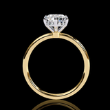 1.81 Carat Pear Cut LAB Diamond Solitaire Engagement Ring  GOLD