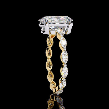 SIde of Jared Jewelry inspired Oval Cut Lab Diamond Love Ring for Women 