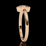 0.66 Carat Oval Cut LAB Diamond Solitaire Engagement Ring  ROSE GOLD