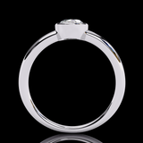 0.66 Carat Oval Cut LAB Diamond Solitaire Engagement Ring White Gold