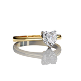 Solitaire Valentine Engagement Ring Gold