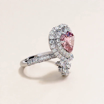 Main Stone

Color : FG
Clarity: VVS-VS

Shape: HEART

Carat Weight Main Stone : 2.58CT

Carat Weight Side Stone : 1.43CT

Type: Lab-Grown Diamond

SKU:MP13S

JewelleRosy Heart Cut Engagement Ring White Gold