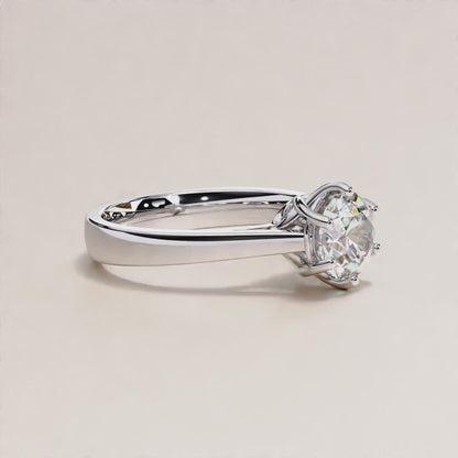 Luxe Cut LAB Diamond Solitaire Engagement Ring GOLD