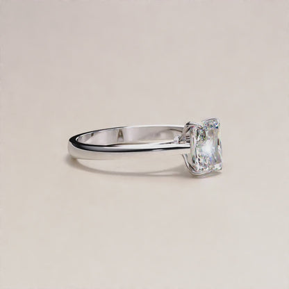 1.21 Carat Radiant Cut LAB Diamond Solitaire Engagement Ring  GOLD