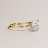 2.65 Carat Cushion Cut LAB Diamond Solitaire Engagement Ring ROSE GOLD